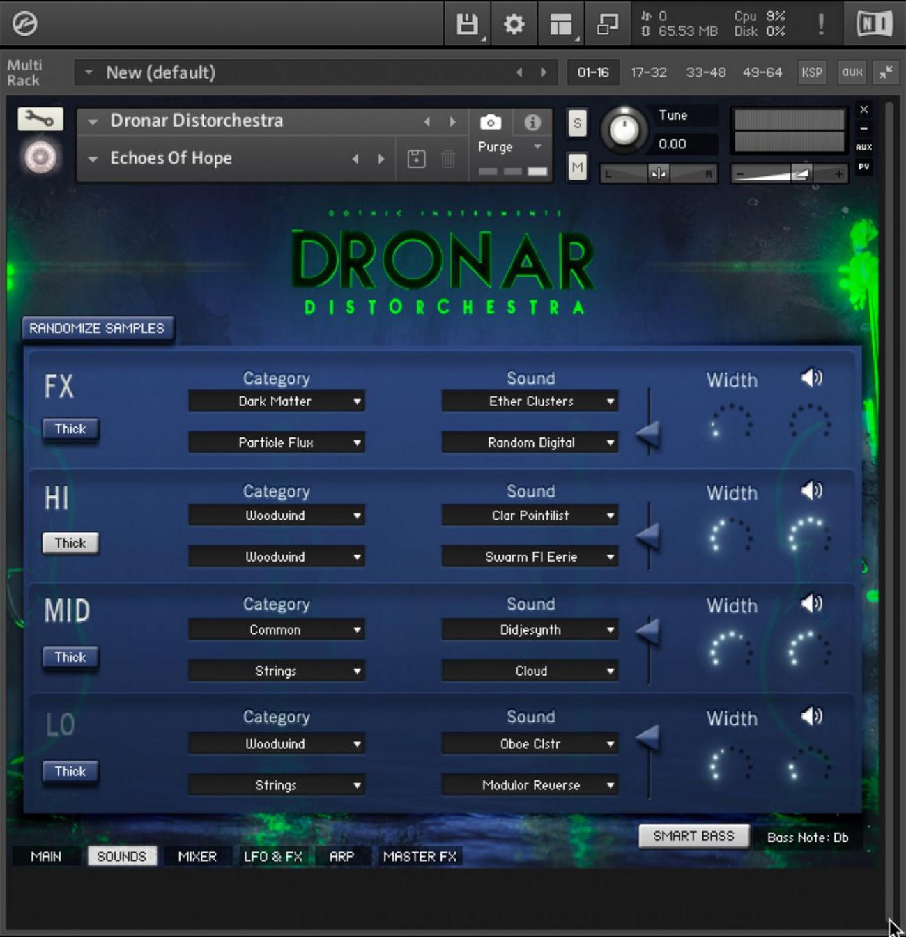 gothic instruments dronar master edition