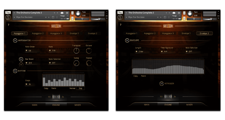 TOC2 Arpeggiator & Velocity Envelope 