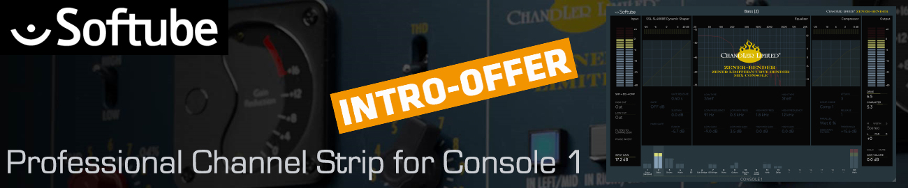 Banner Softube - Channel Strip Introductory Offer