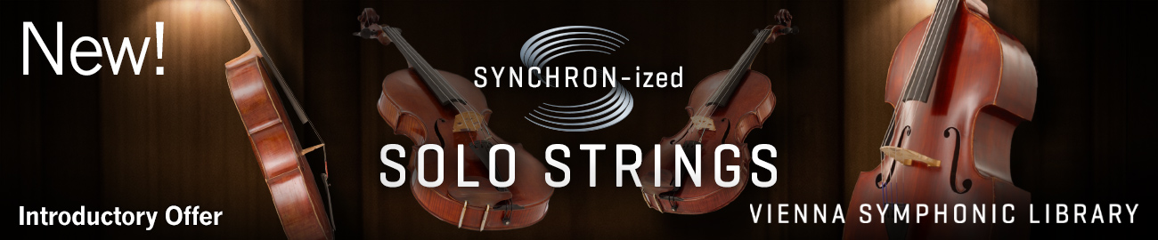 Banner VSL SYNCHRON-ized Solo Strings Introductory Offer