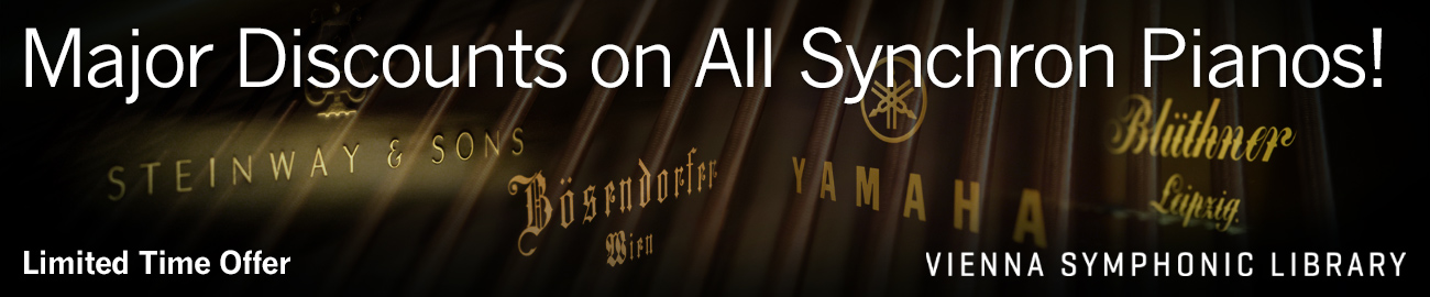 Banner VSL Major Discounts on All Synchron Pianos!