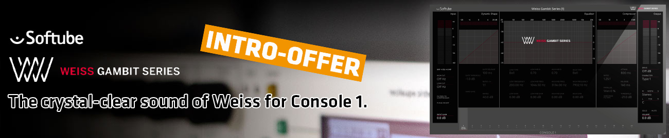 Banner Softube - Weiss Gambit Series Intro Offer