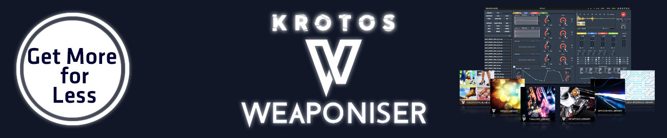 Banner Krotos Audio - Weaponiser Relaunch Offer