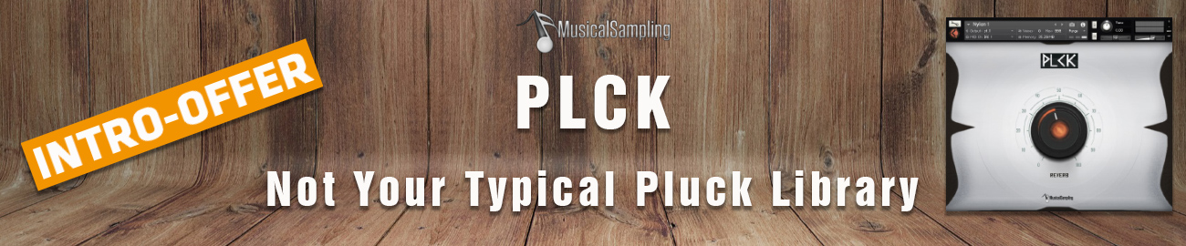 Banner Musical Sampling - PLCK Intro Offer