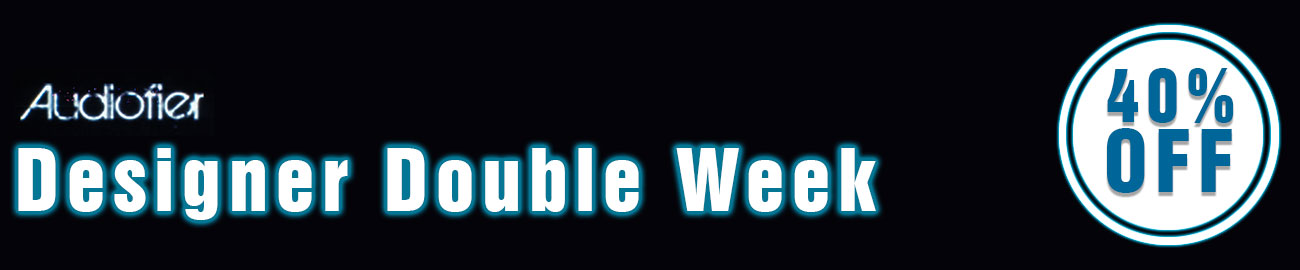 Banner Audiofier Designer Double Week 40% Off