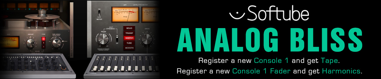 Banner Softube - Analog Bliss - Console Special