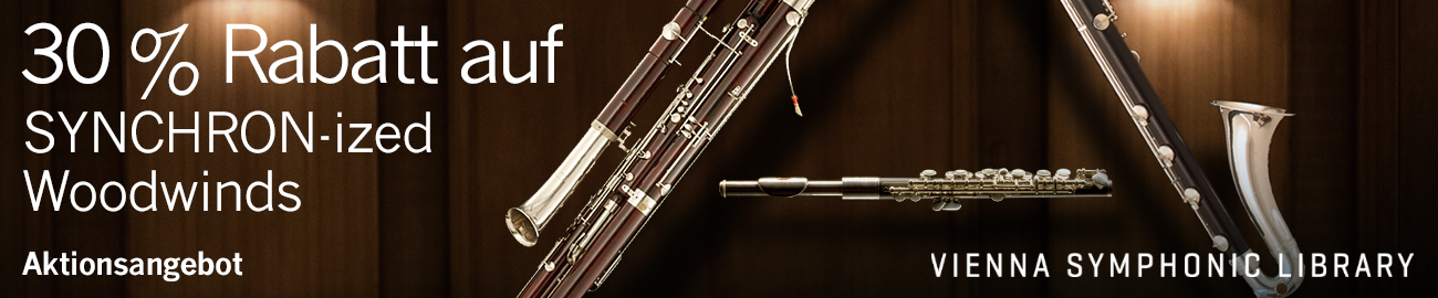 Banner VSL: 30% Off SYNCRHON-ized Woodwinds