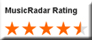 Music radar 4,5 stars