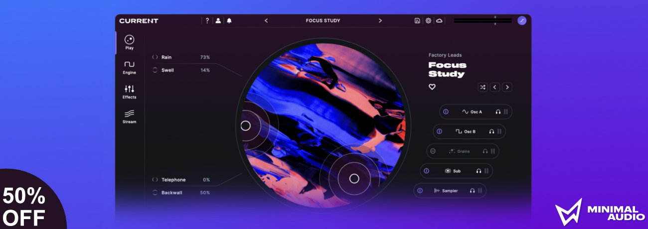 minimal audio current 2 banner