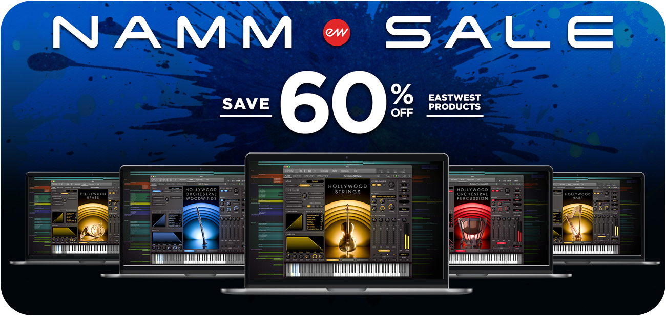 EastWest NAMM Sale Banner