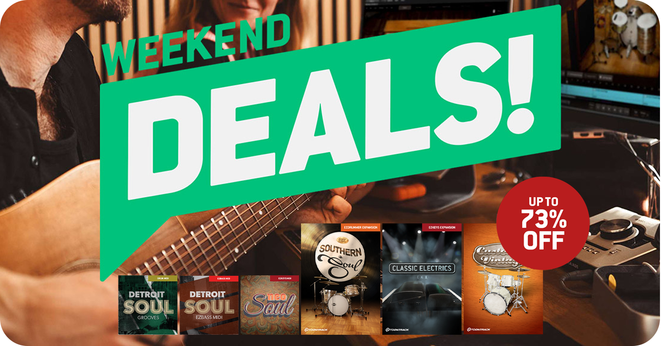 Toontrack Weekend Deal Banner
