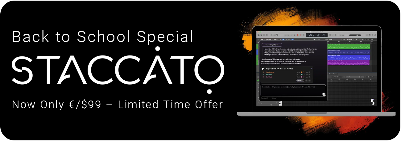 Staccato AI Sale Banner