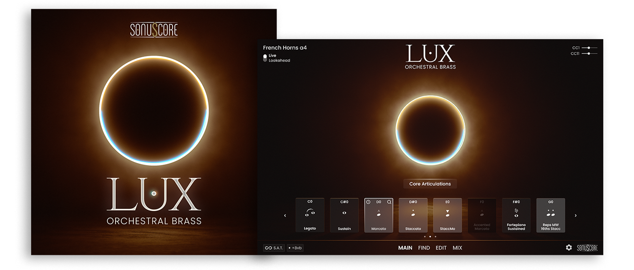 LUX Orchestral Brass Cover and GUI