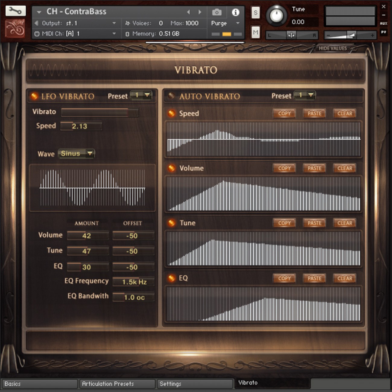 Tune frequency