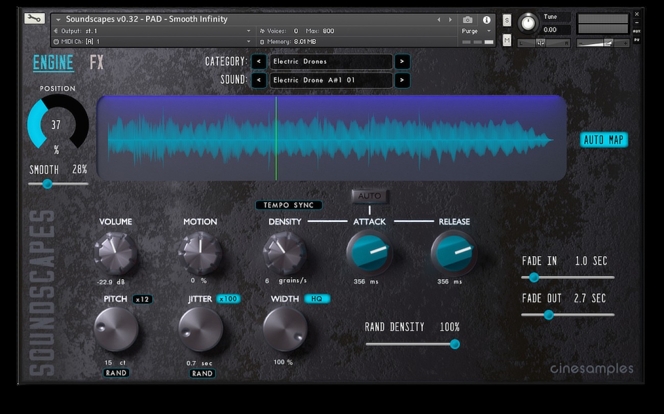 Soundscapes Granular Synth cinesamples