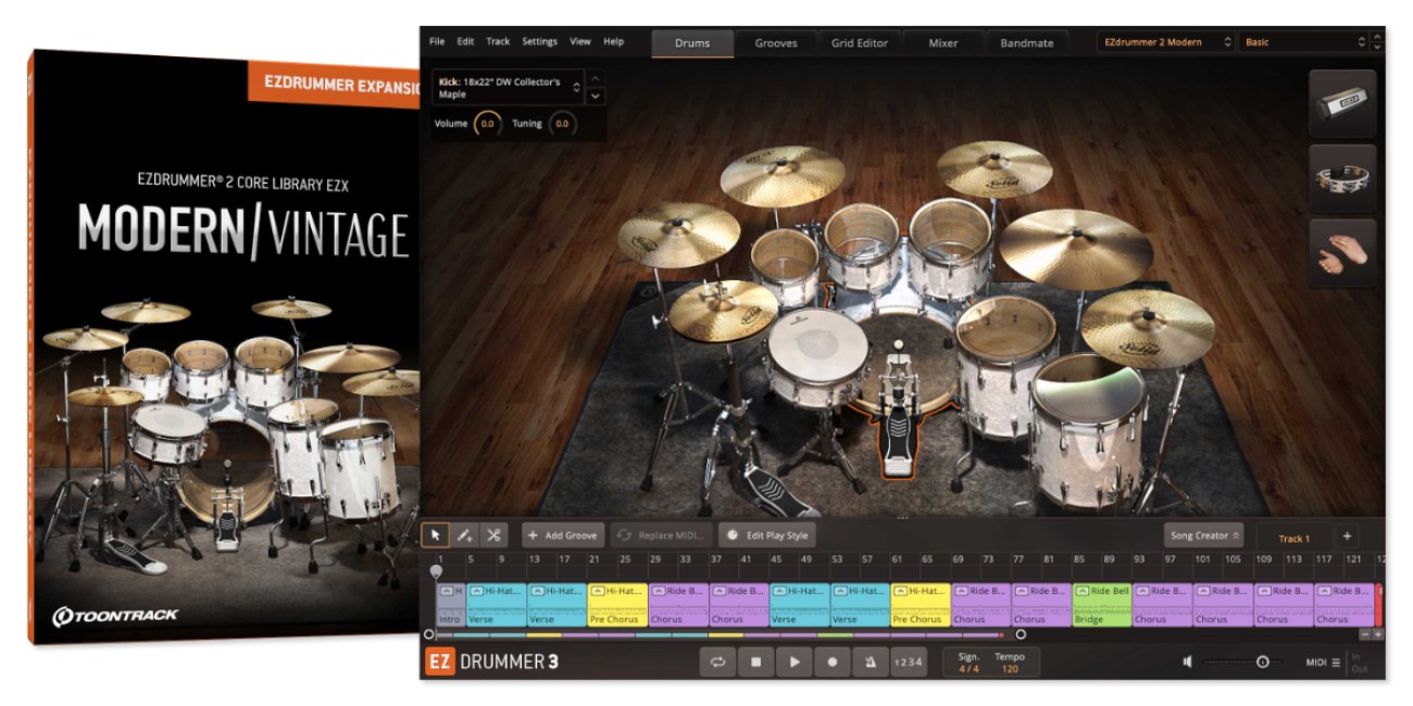 EZX EZdrummer 2 Core Library Toontrack EN