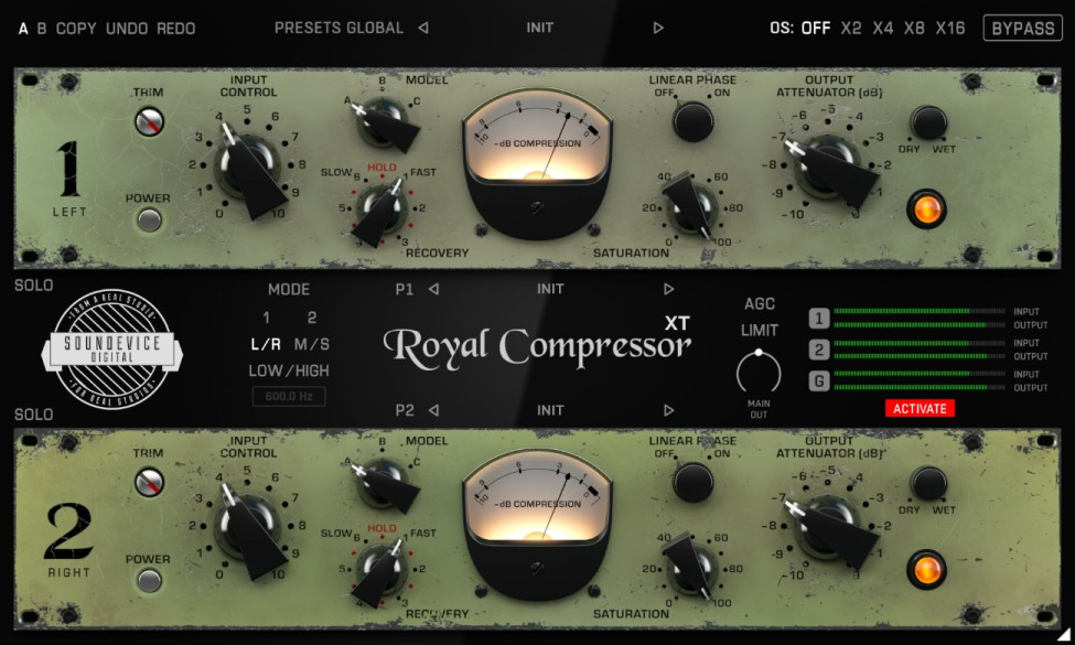 Preamp Compressor Royal Compressor XT | United Plugins | bestservice.com | DE