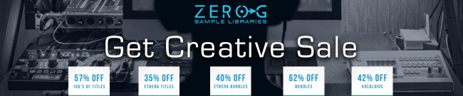 Banner Zero-G Get Creative Sale