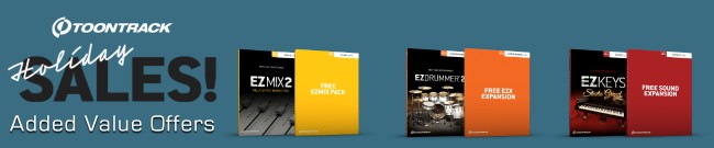 Banner Toontrack: Added Value Offers