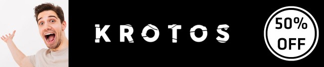 Banner Krotos - 50% OFF All Products