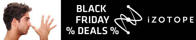 Banner iZotope Black Friday Offers
