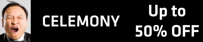 Banner Celemony - Up to 50% OFF