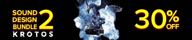 Banner Krotos - 30% OFF Sound Designer Bundle II
