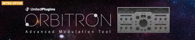 Banner UnitedPlugins - Orbitron - Intro Offer