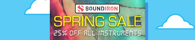 Banner Soundiron - Spring Sale - 25% Off