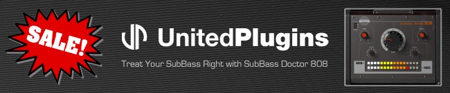 Banner UnitedPlugins - SubBass Doctor 808 - Sale
