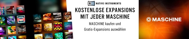 Banner Native Instruments - Free Expansions mit Maschine