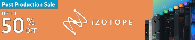 Banner iZotope - Post Production Sale