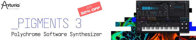 Banner Arturia - Pigments 3 Launch Sale