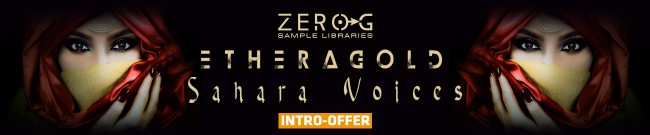 Banner Zero G - Ethera Gold Sahara Voices - Intro Offer