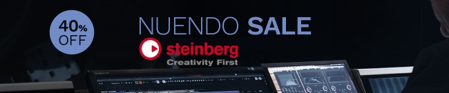 Banner Steinberg - Save 40% on Nuendo 11
