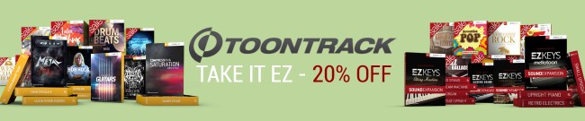 Banner Toontrack - Take It EZ - Deal Three