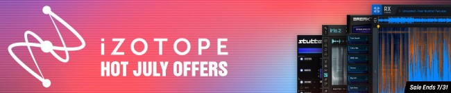Banner iZotope Hot July Offers