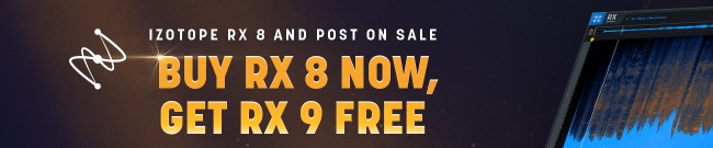 Banner iZotope RX 9 Pre-Sale