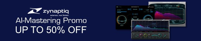 Banner Zynaptiq - AI-Mastering Promo