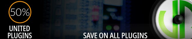 Banner UnitedPlugins - 50% OFF