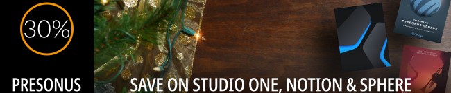 Banner PreSonus Black Friday Sale - 30% Off