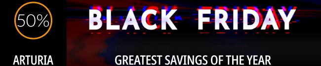 Banner Arturia - 50% Off