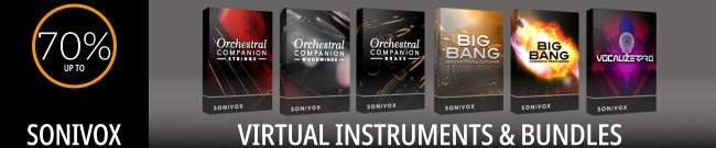 Banner SONiVOX - Up To 70% Off