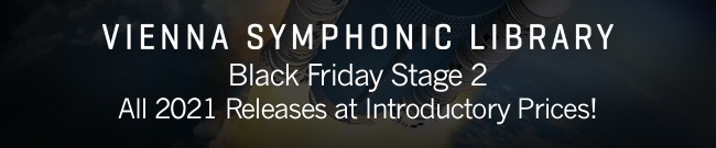 Banner Vienna Symphonic Library - Black Friday Stage 2