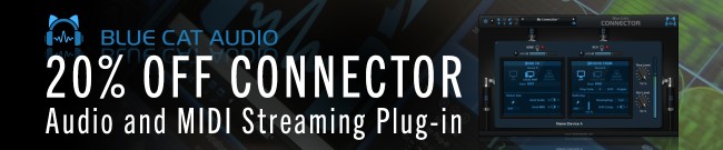 Banner Blue Cat Audio - 20% Off Connector
