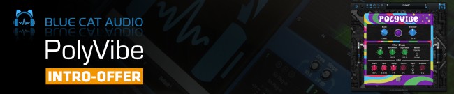 Banner Blue Cat Audio - PolyVibe - Intro Offer