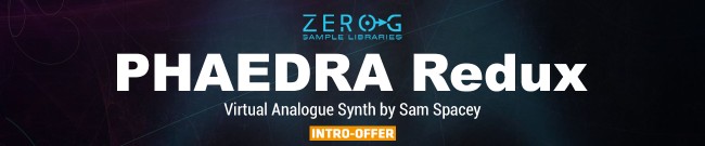 Banner Zero G - Phaedra Redux - Intro Offer