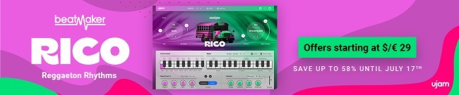 Banner UJAM: Virtual BeatMaker Rico - Intro Offer