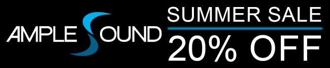 Banner Ample Sound Summer Sale - 20% Off