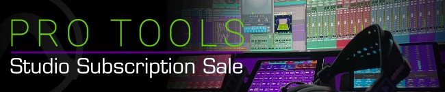 Banner AVID - Pro Tools Studio Subscription - On Sale